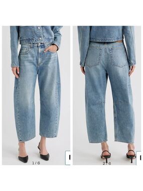 NWT rag & bone Charlie High-Rise Barrel Jeans Size 26